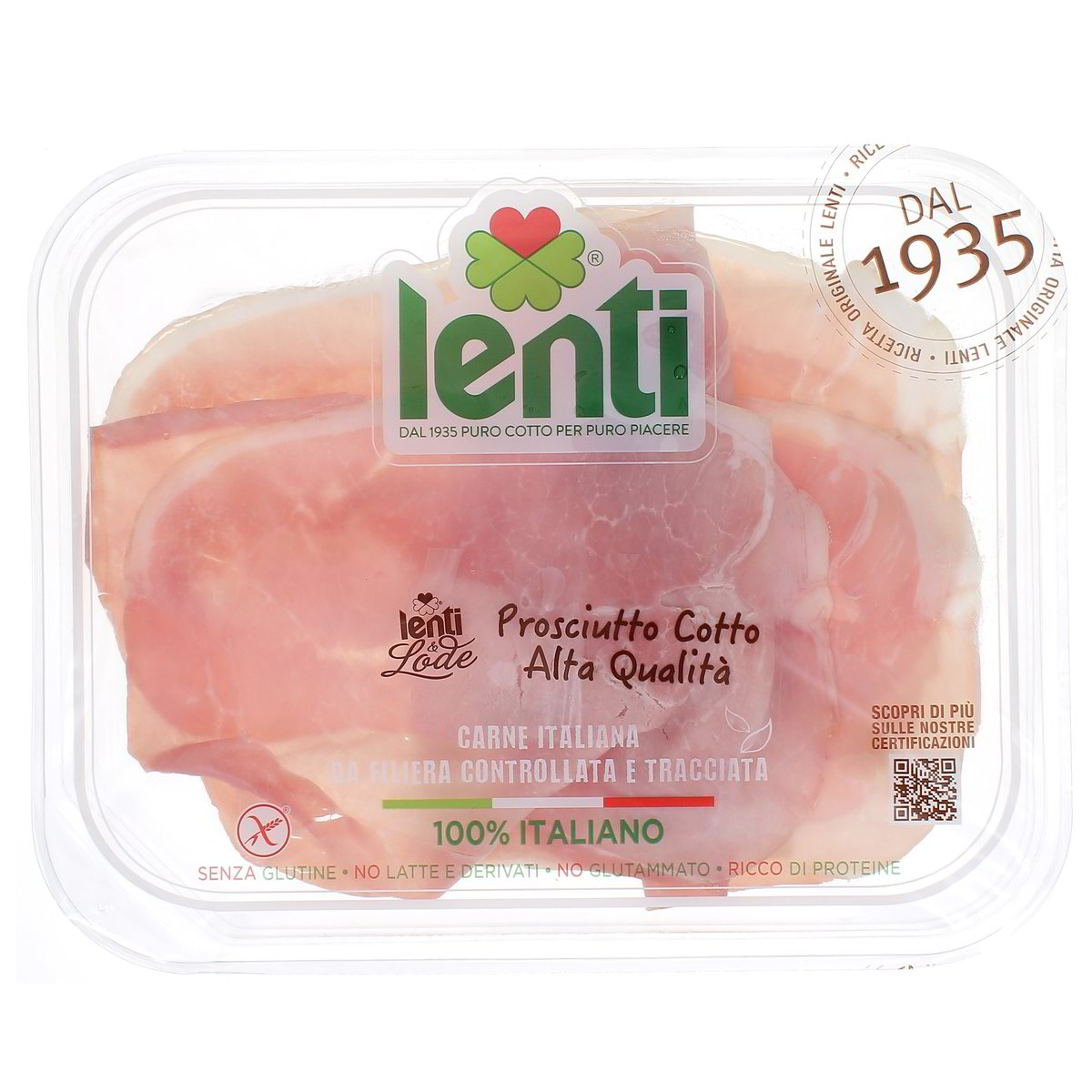Lenti Prosciutto Cotto Alta Qualita 120 g