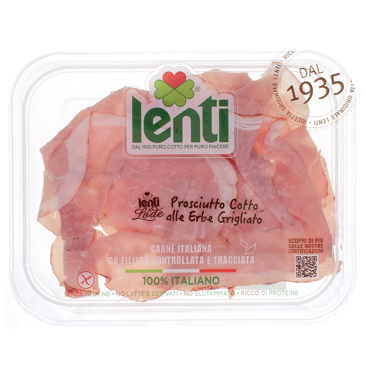 Lenti Prosciutto Cotto Alle Erbe Grigliato 120 g