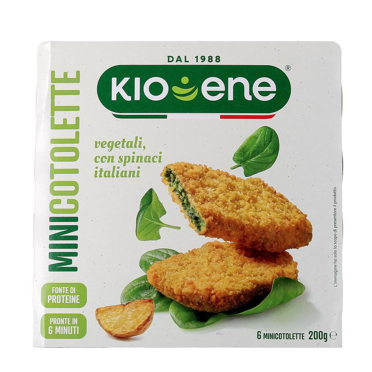 Kioene Mini Cotolette Vegetali Con Spinaci Italiani 200 g