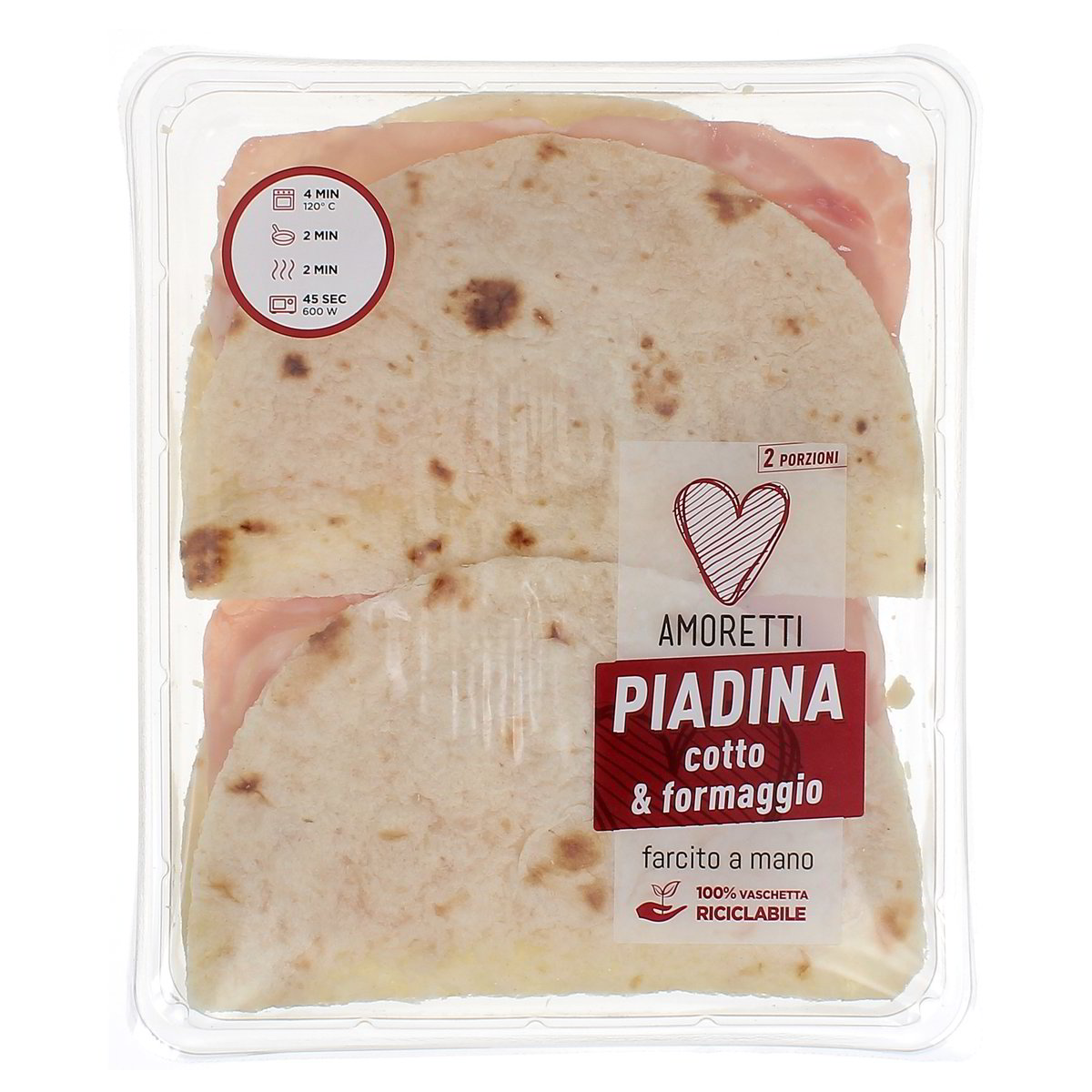 Amoretti Piadina Cotto & Formaggio 180 g