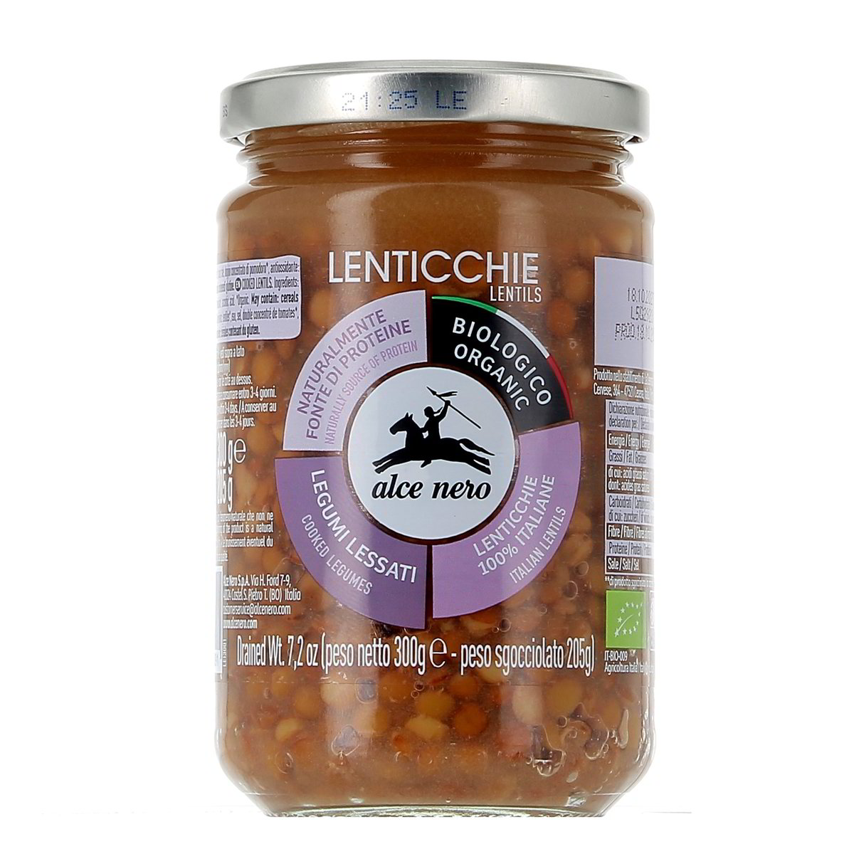 Alce Nero Lenticchie Bio 300 g - sgocciolato 205 g