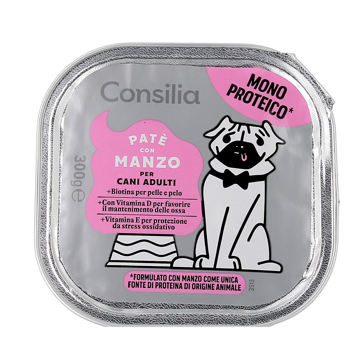 Consilia Patè Con Manzo Per Cani Adulti 300 g