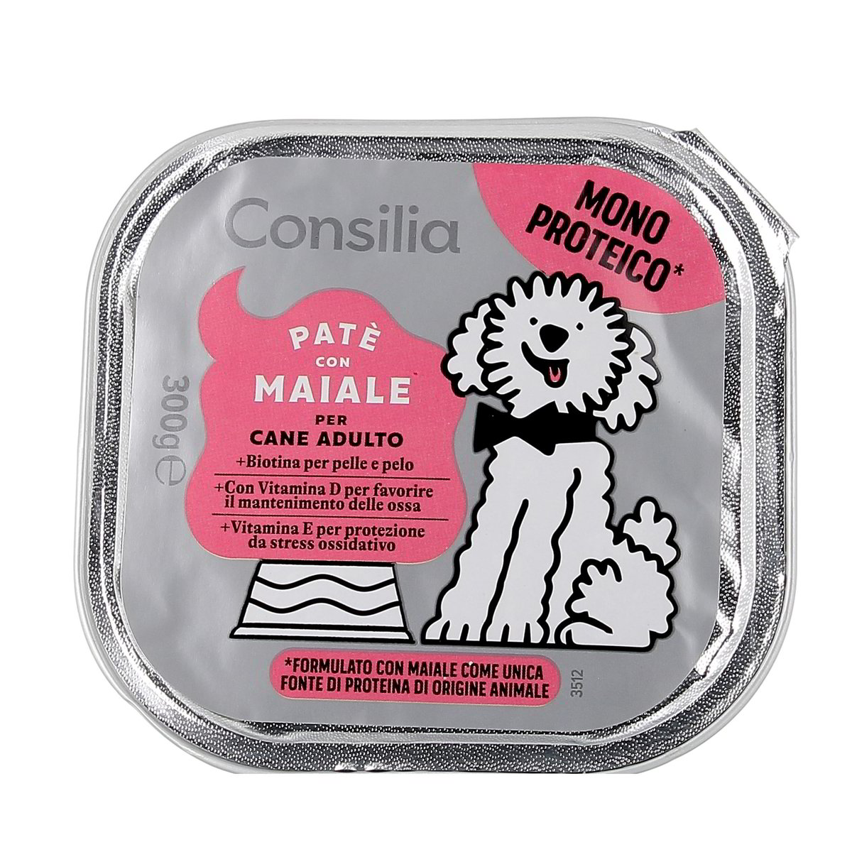 Consilia Patè Con Maiale Per Cane Adulto 300 g