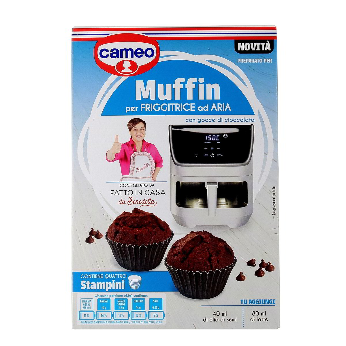 Cameo Muffin Per Friggitrice Ad Aria Con Gocce Di Cioccolato 155 g