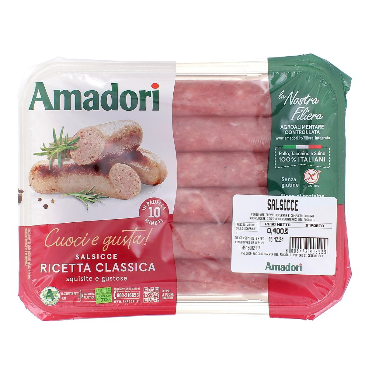 Amadori Salsicce Classiche 400 g