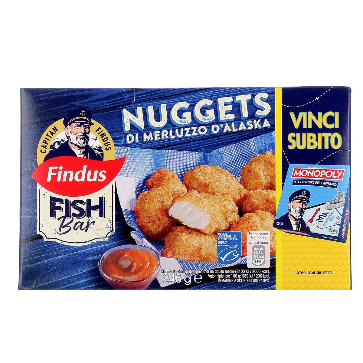 Findus Fish Bar Nuggets Di Merluzzo D'alaska 245 g