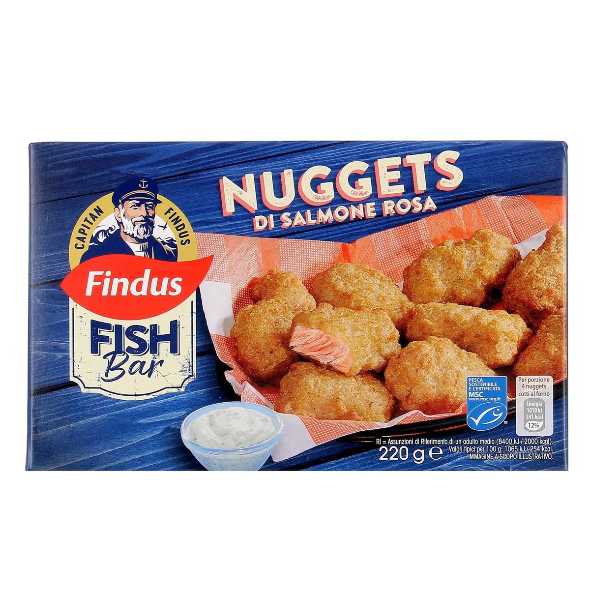 Findus Fish Bar Nuggets Di Salmone Rosa 220 g