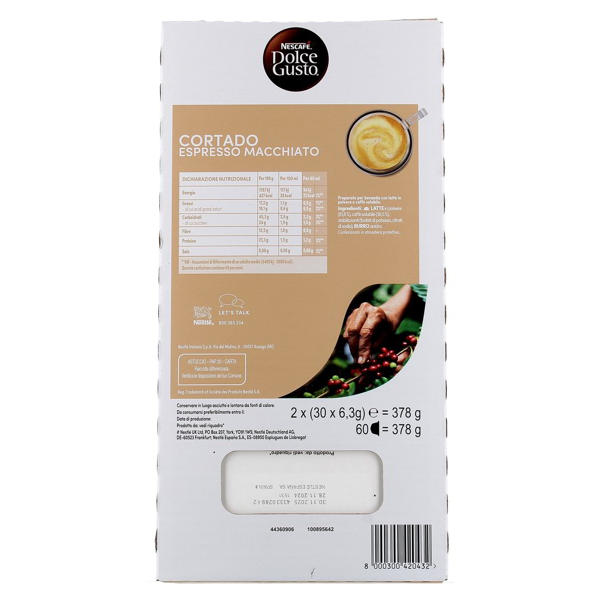 Nescafé Cortado Espresso Macchiato Capsule Compatibili 60 pezzi — immagine 3
