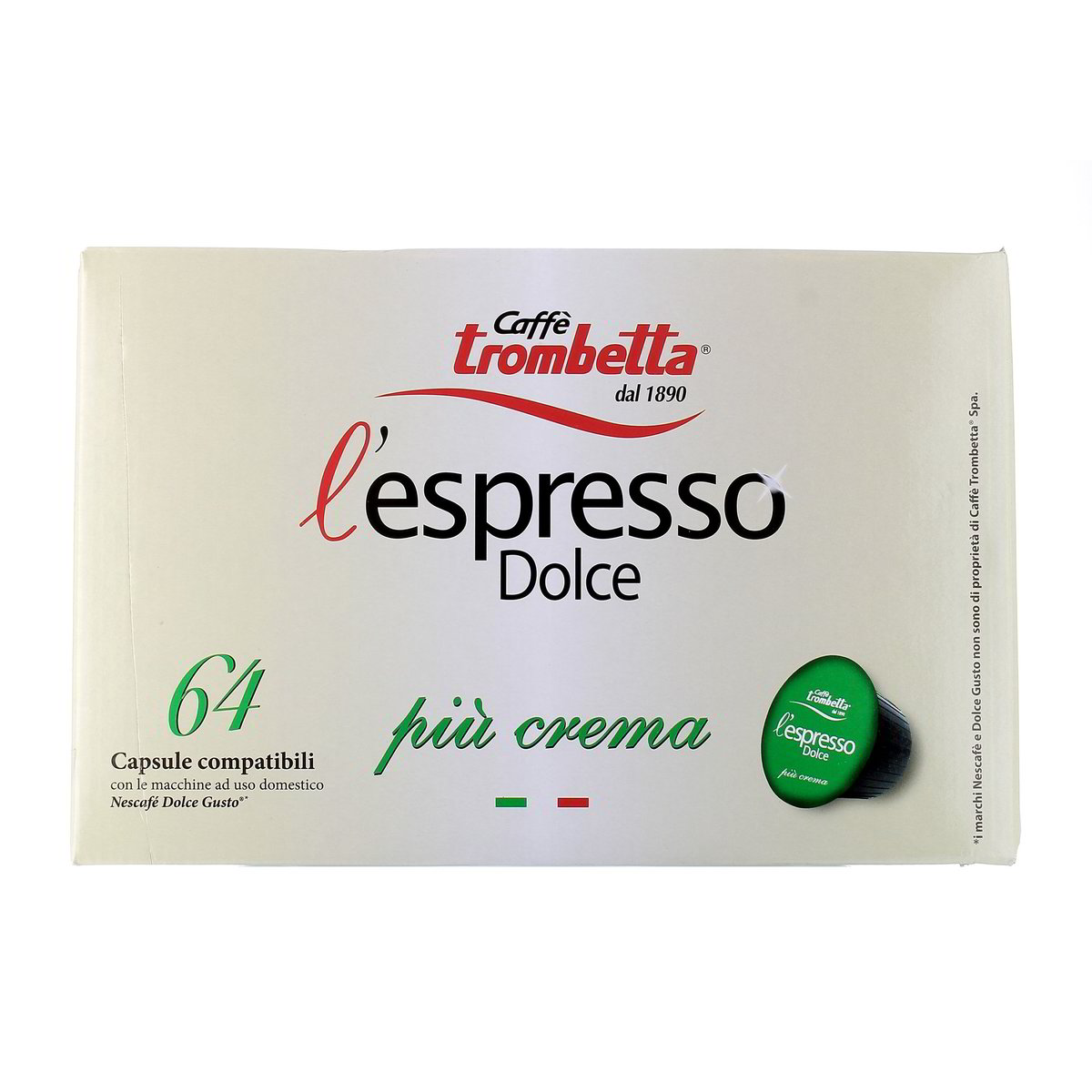 Caffè Trombetta L'espresso Dolce Più Crema 64 pezzi