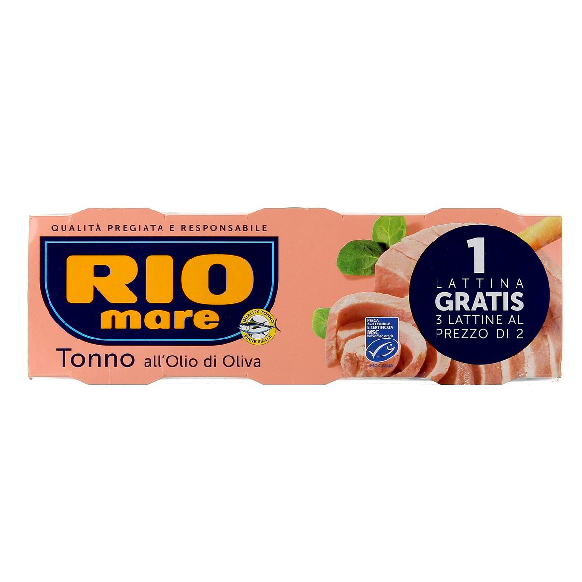 RIO Mare Tonno All'olio Di Oliva 3x120 g - sgocciolato 3x78 g