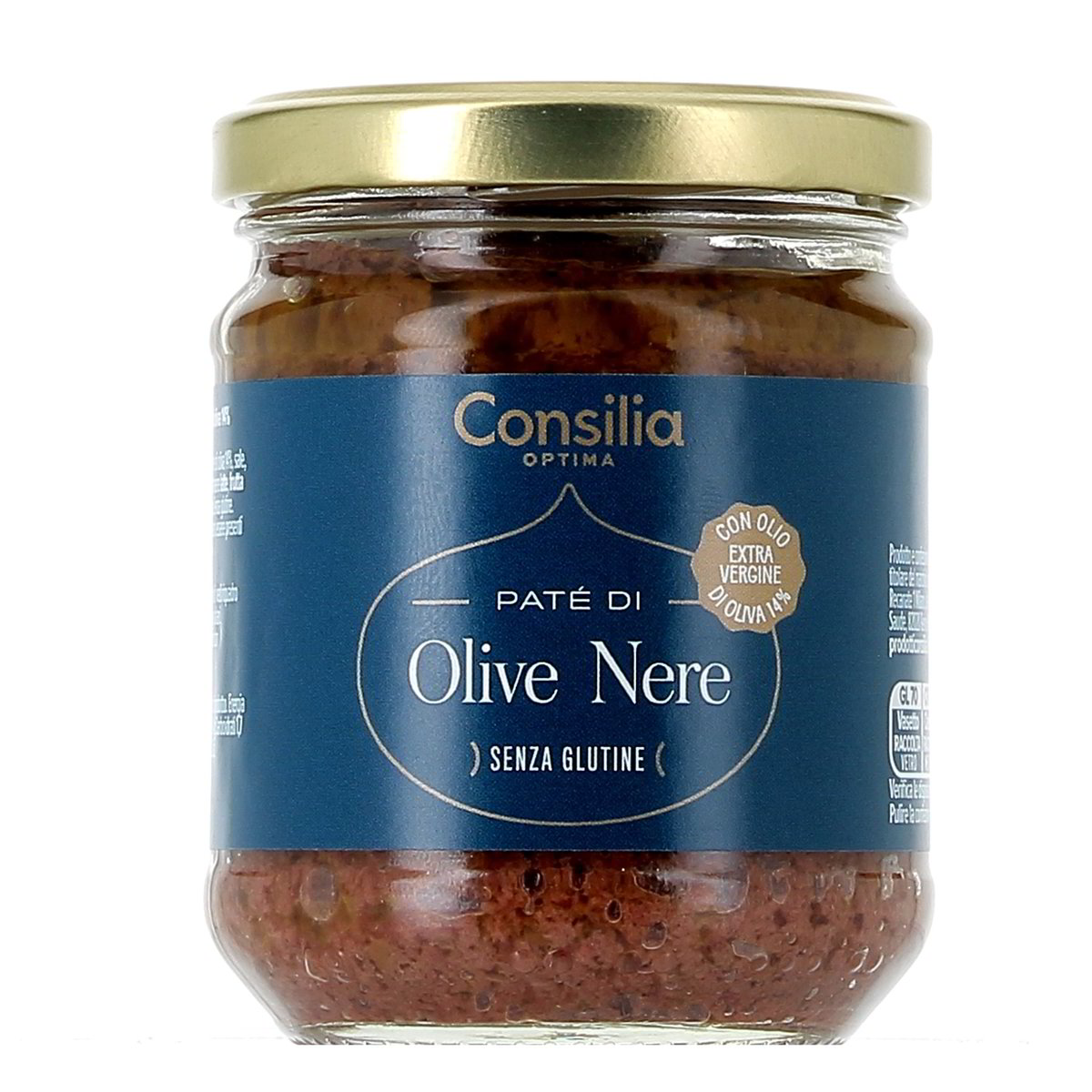 Consilia Patè Di Olive Nere Con Olio Extra Vergine Di Oliva (14%) 180 g