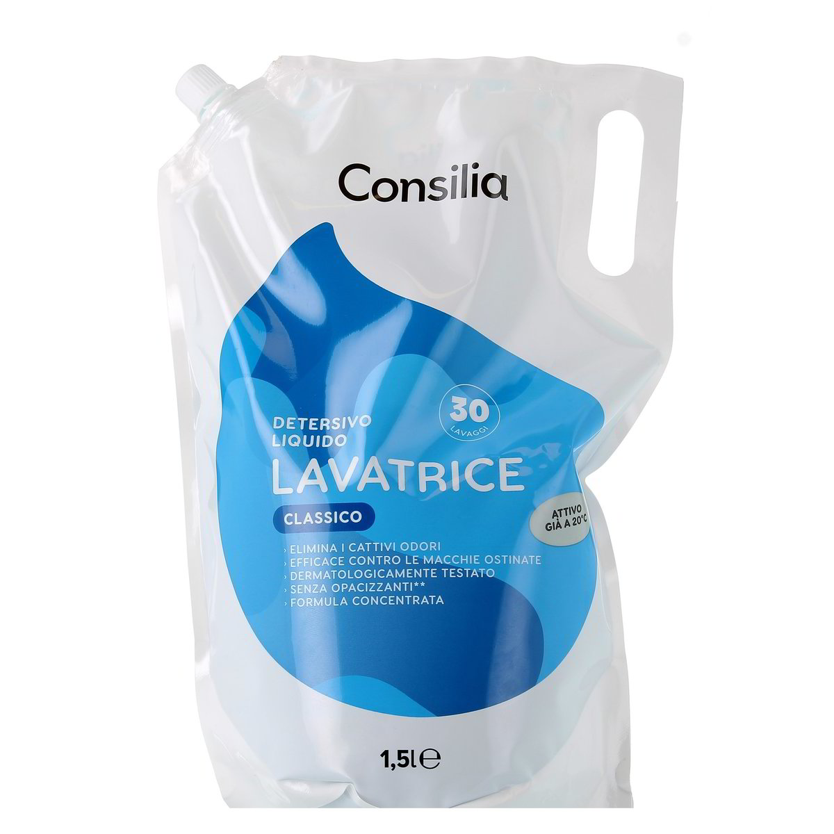Consilia Detersivo Liquido Lavatrice Classico 30 Lavaggi 1,5 l