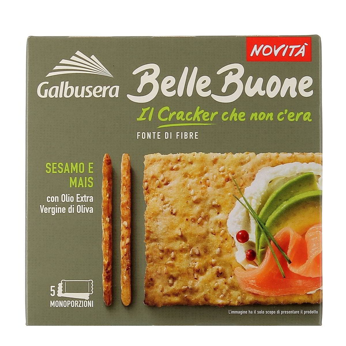 Galbusera Belle Buone Cracker Sesamo E Mais Con Olio Extravergine Di Oliva 200 g