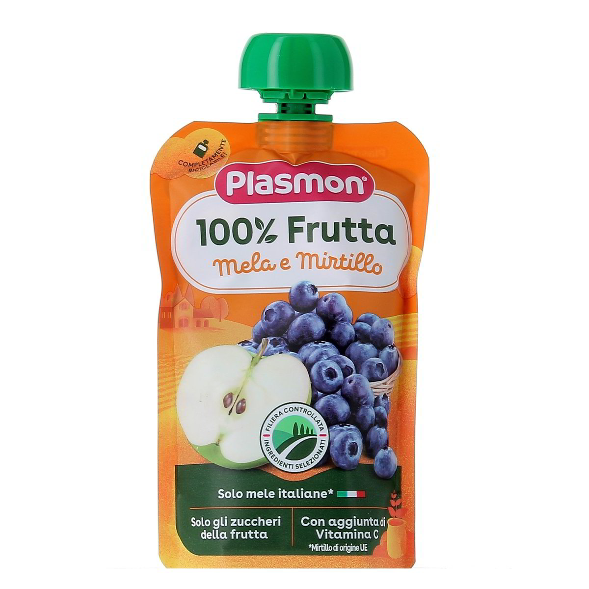Plasmon 100% Frutta Mela E Mirtillo 100 g
