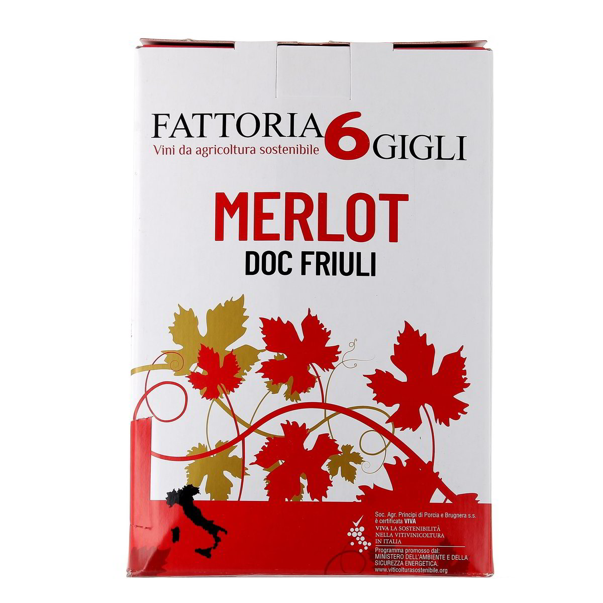 Fattoria 6 Gigli Merlot Doc Friuli 3 l