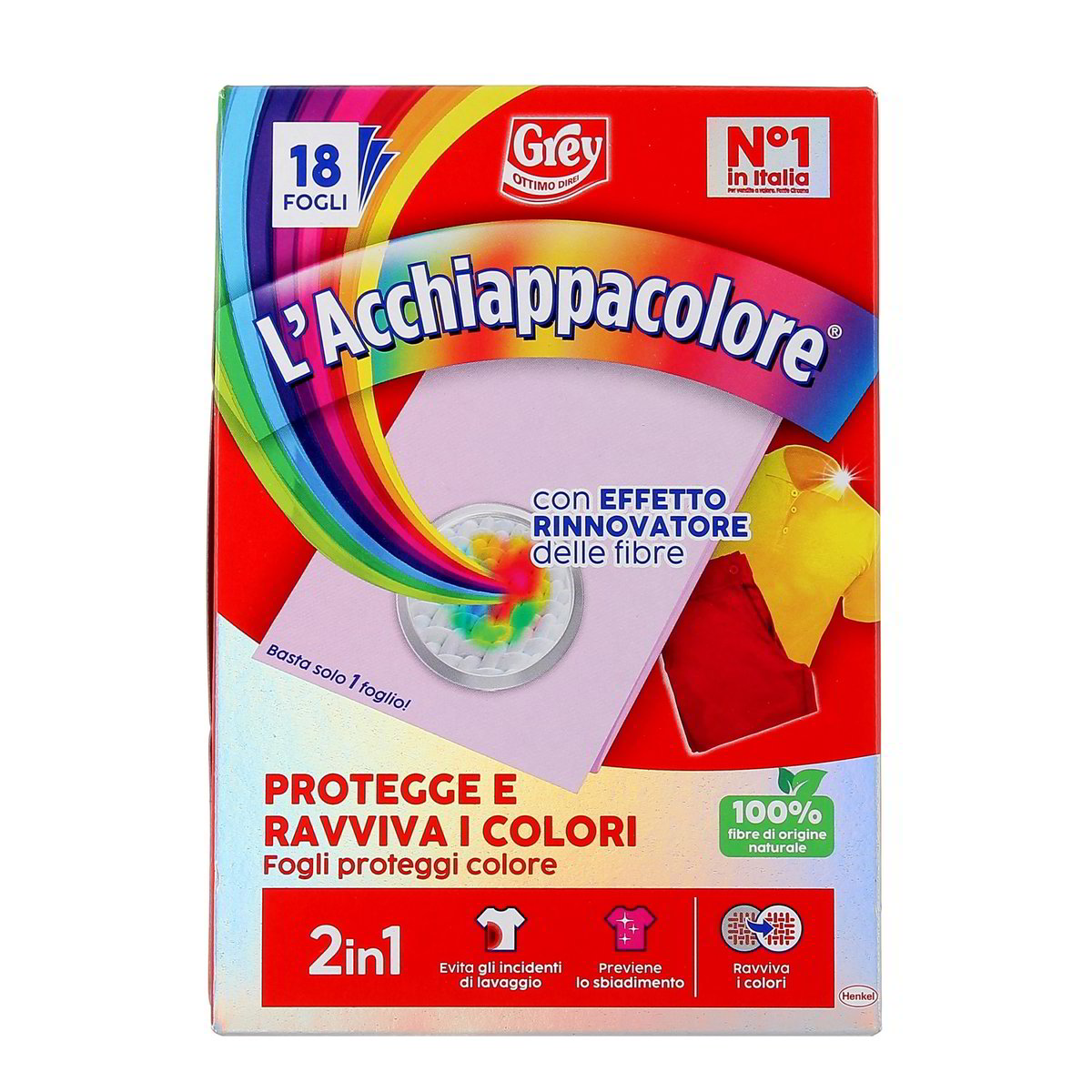 Grey L'acchiappacolore Protegge E Ravviva I Colori 2In1 18 fogli