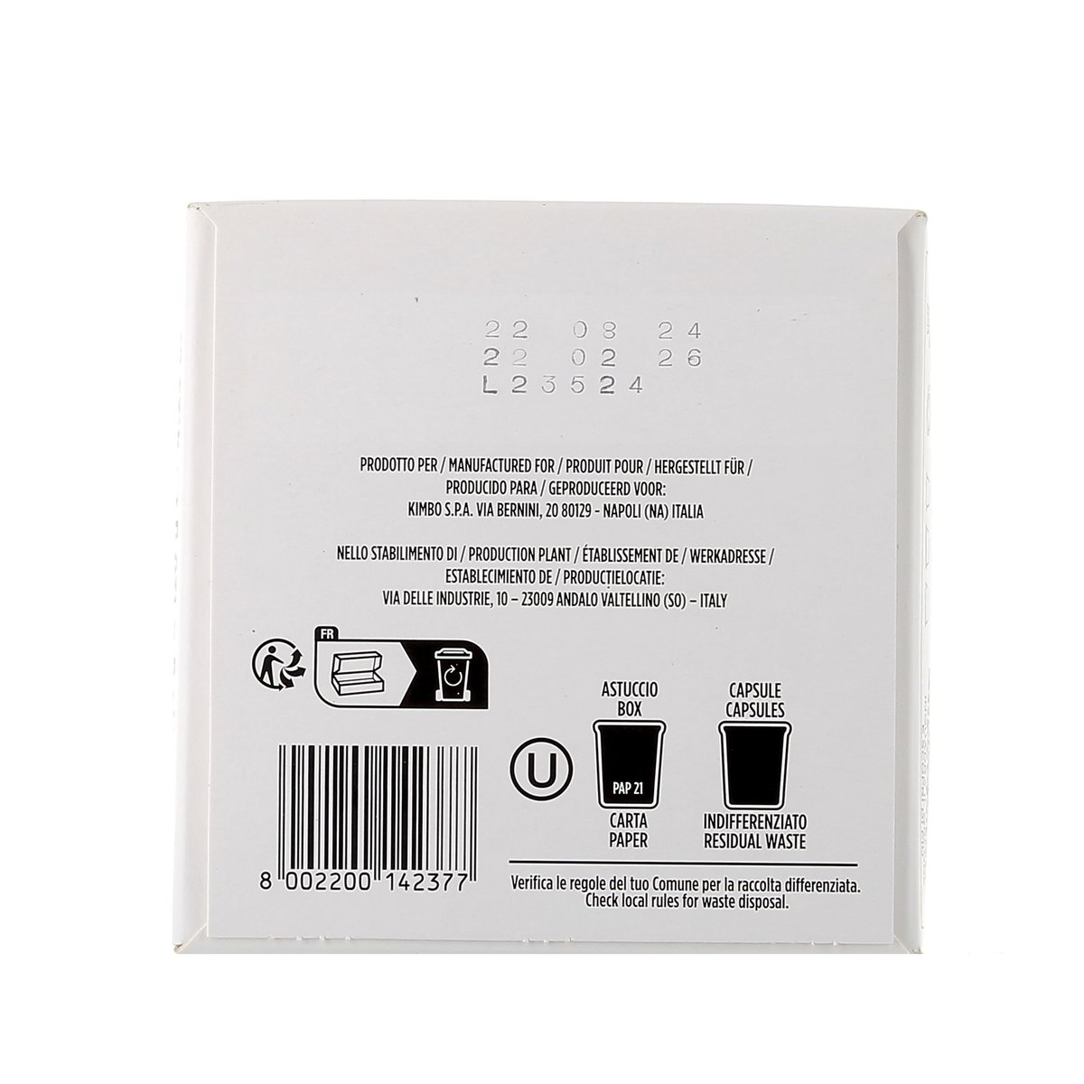 Kimbo Espresso Macinato Fresco Compatibile Lavazza A Modo Mio 16 pezzi — immagine 3