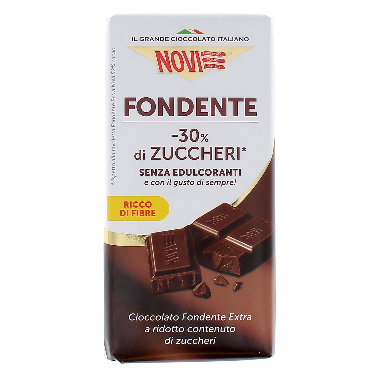 Novi Cioccolato Fondente Extra -30% Di Zucchero 100 g
