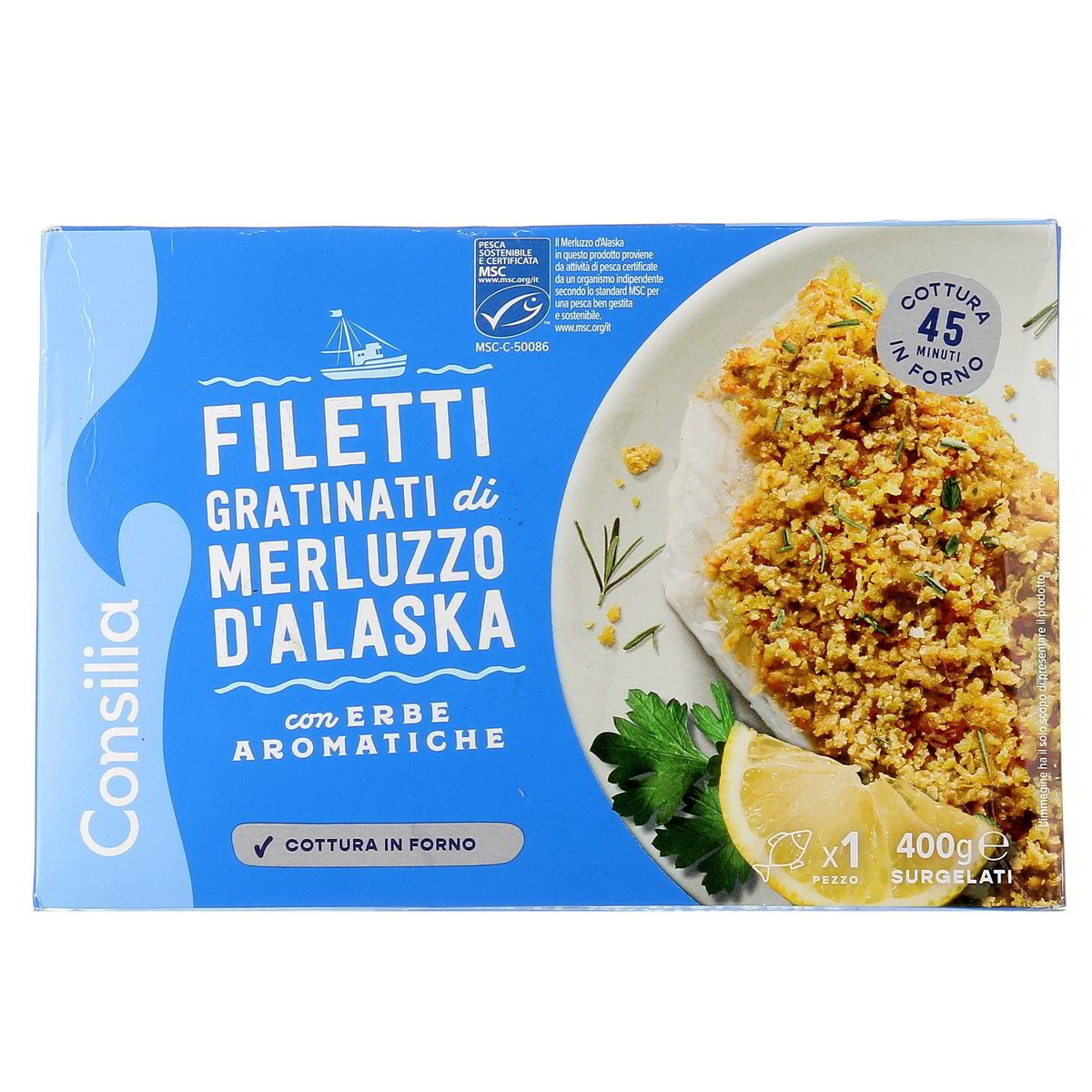 Consilia Filetti Gratinati Di Merluzzo D'alaska 400 g