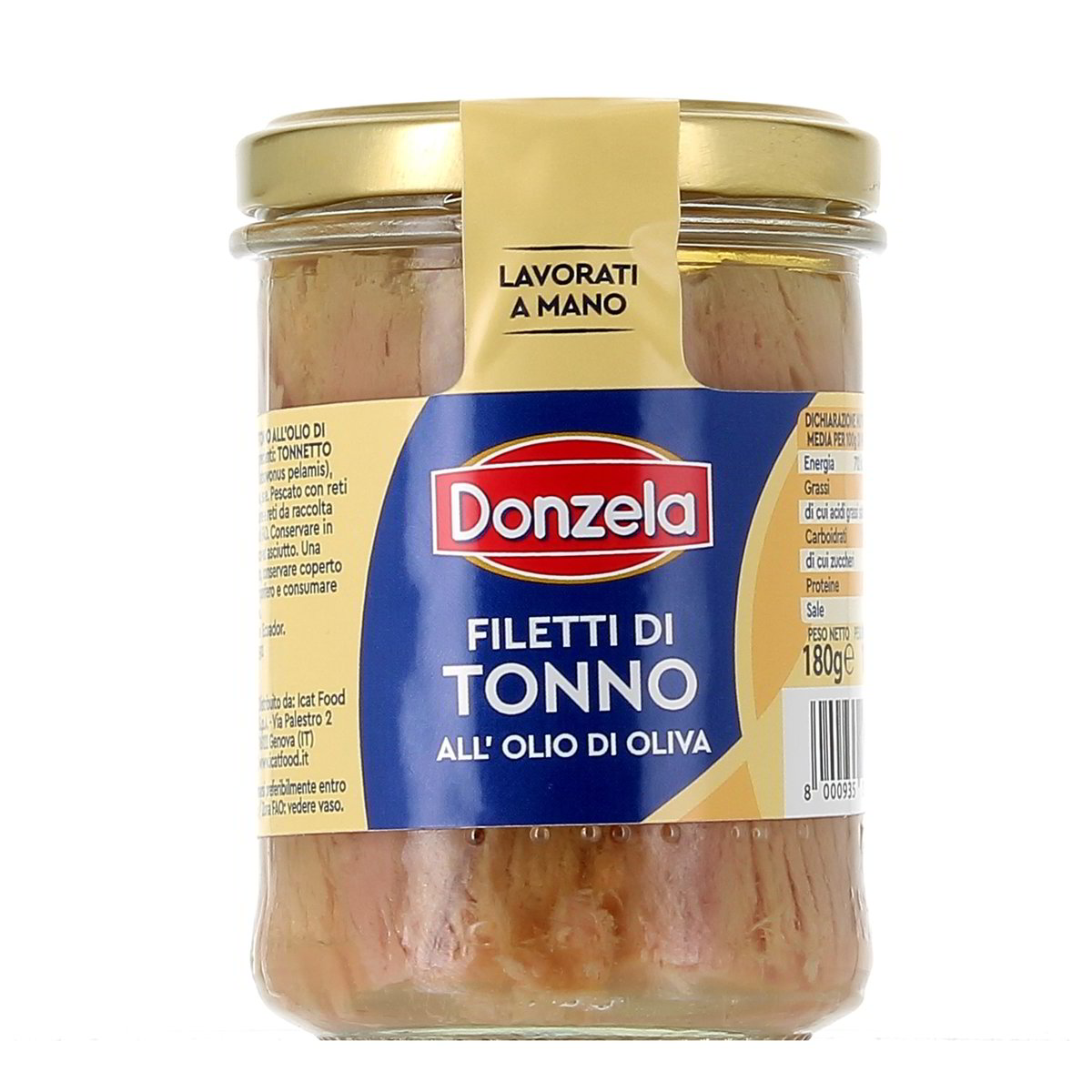 Donzela Filetti Di Tonno All'olio Di Oliva 180 g - sgocciolato 130 g