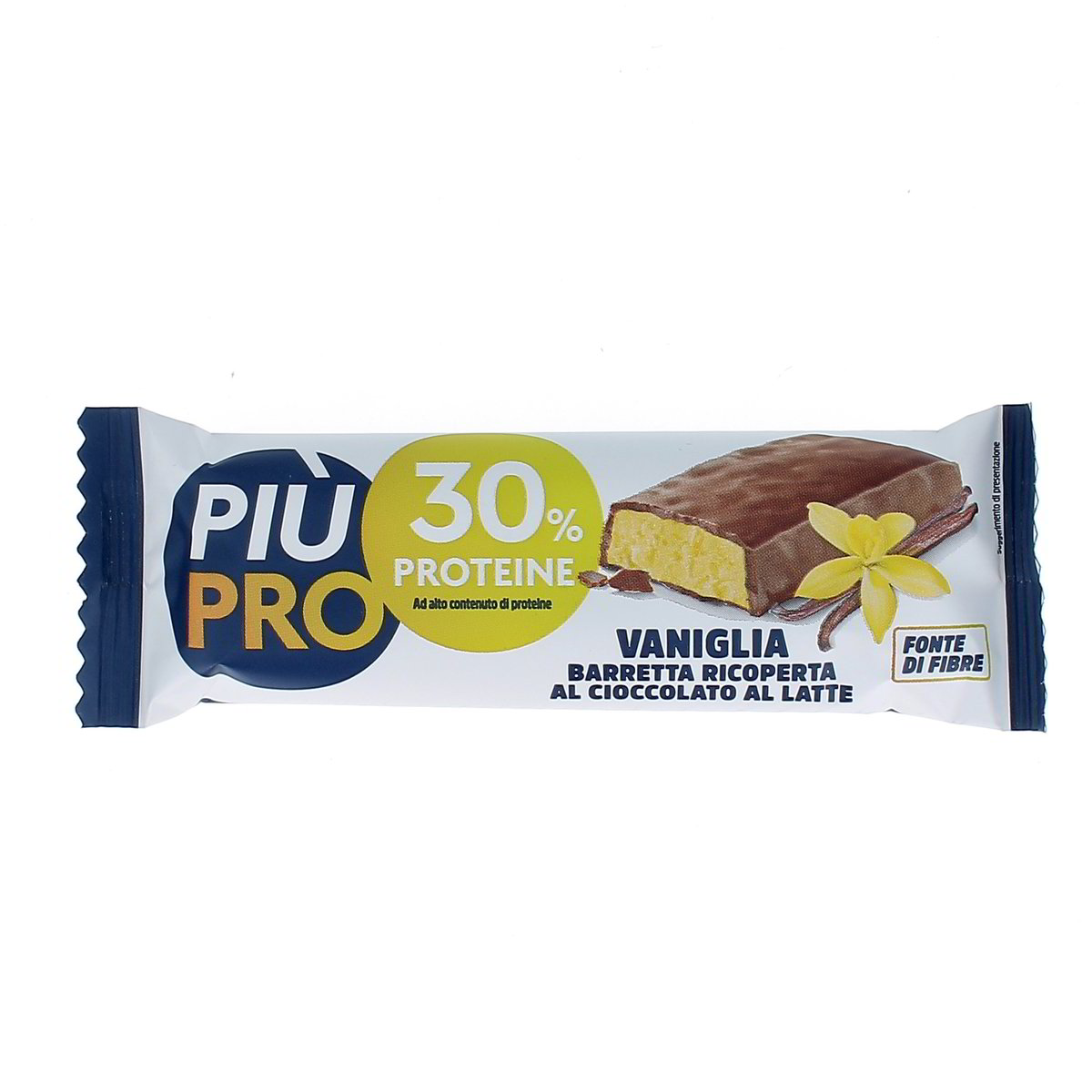PIU PRO Barretta Vaniglia Ricoperta Al Cioccolato La Latte 40 g