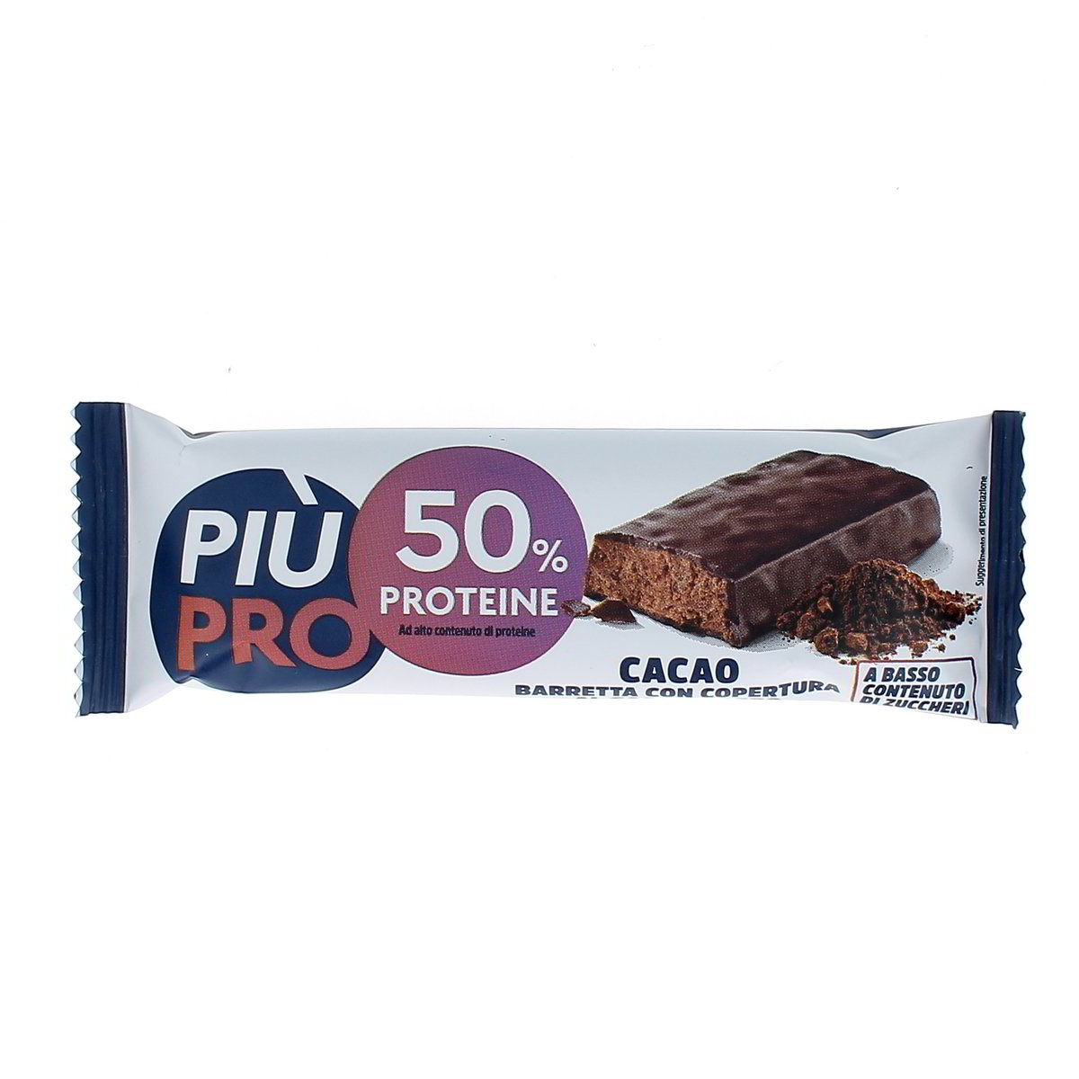 PIU PRO Barretta Cacao Con Copertura Al Cacao Magro 40 g