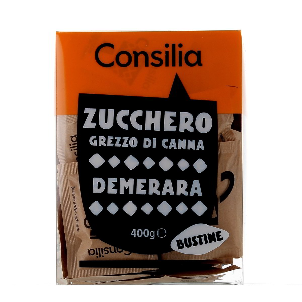 Consilia Zucchero Grezzo Di Canna Demerara Bustine 400 g