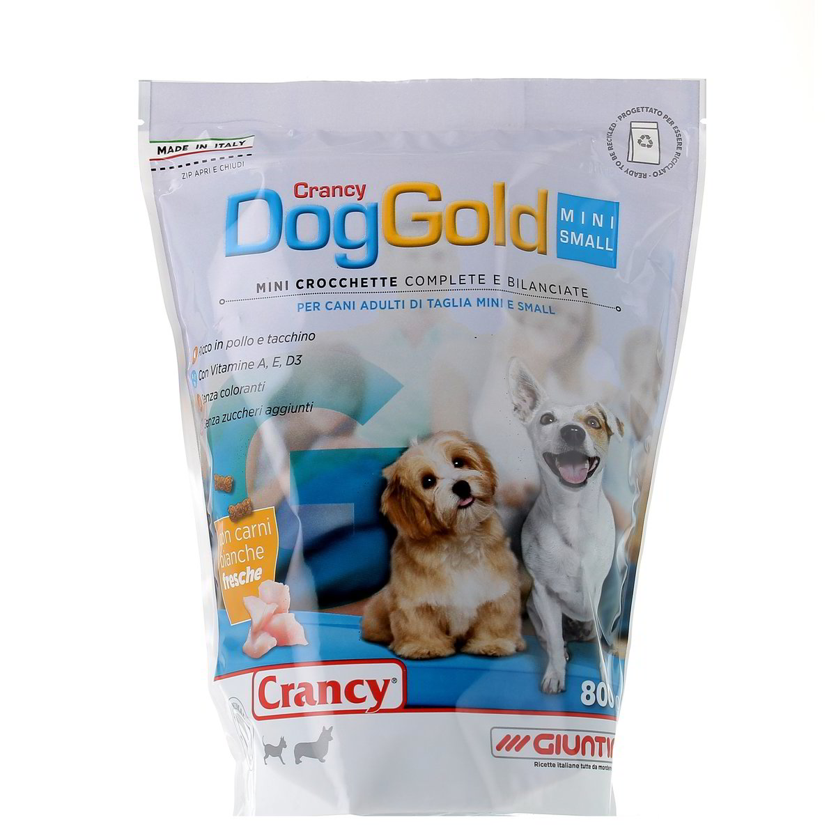 Crancy Dog Glod Mini Crocchette Complete E Bilanciate Ricco In Pollo E Tacchino 800 g