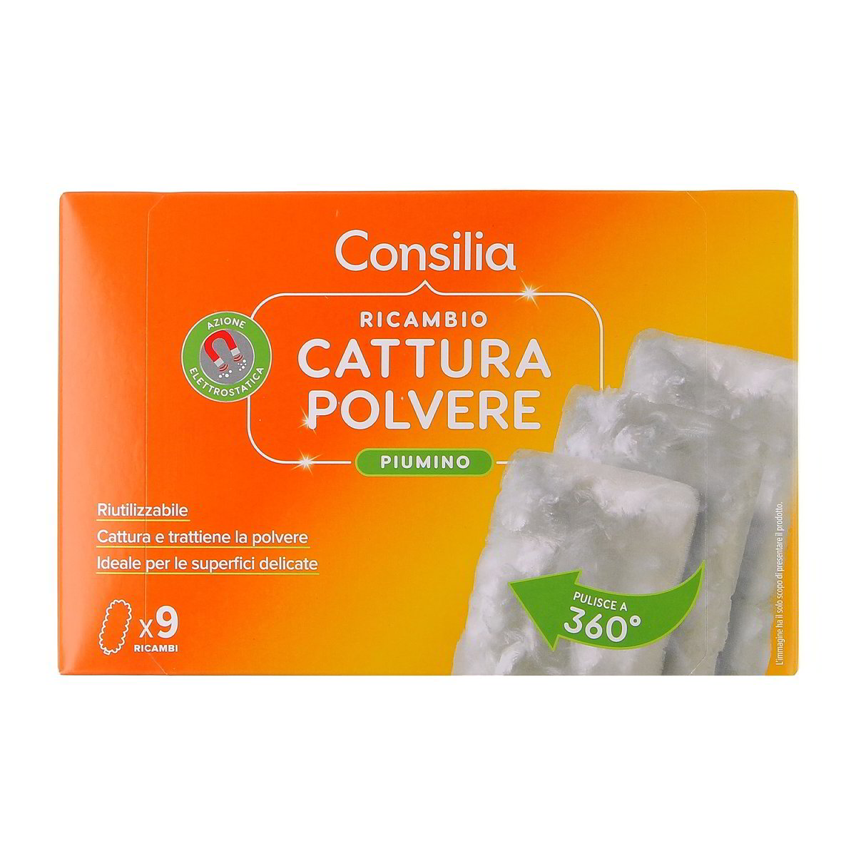Consilia Ricambio Cattura Polvere Piumino 9 pezzi