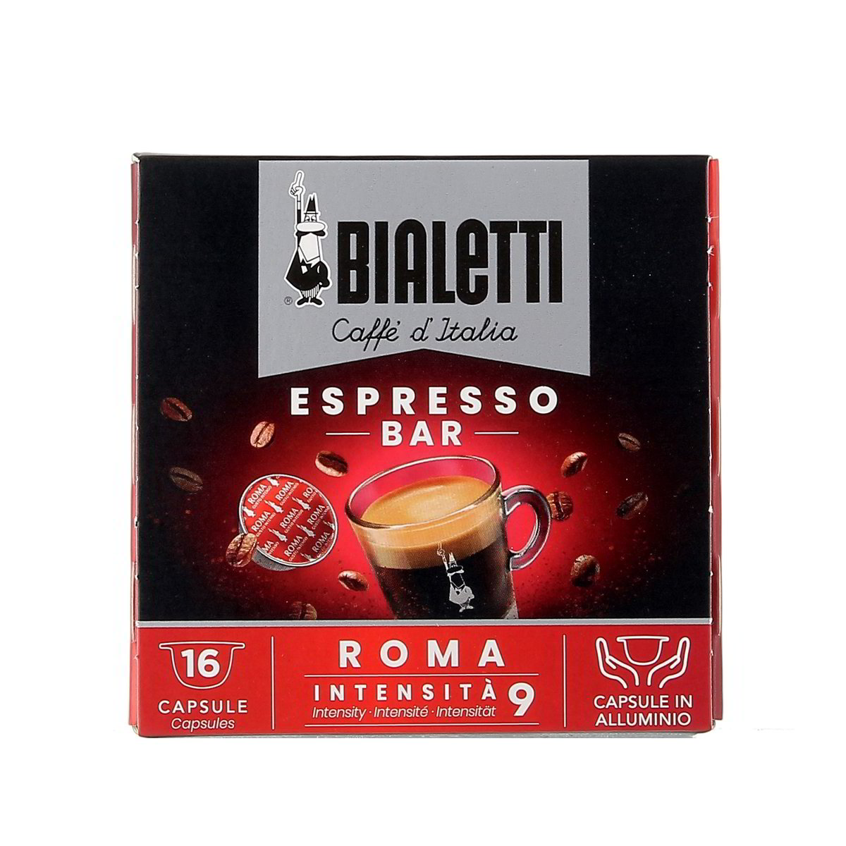 Bialetti Capsule Espresso Roma Intenso 16 pezzi