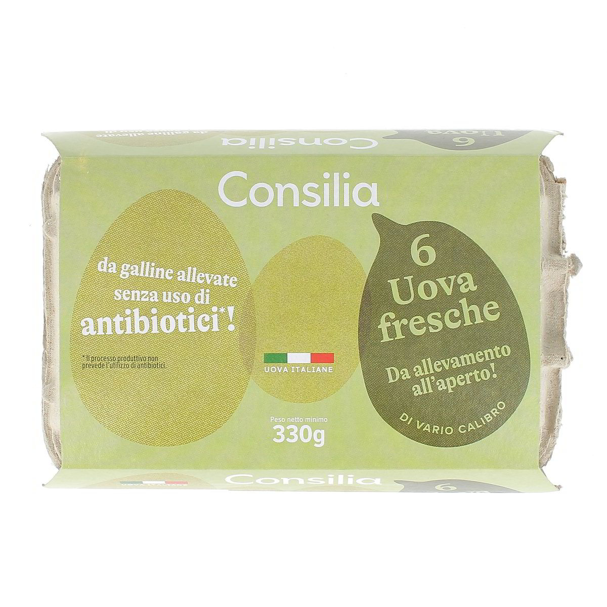 Consilia Uova Fresche Da Allevamento All'aperto Senza Uso Di Antibiotici 6 uova - 330 g