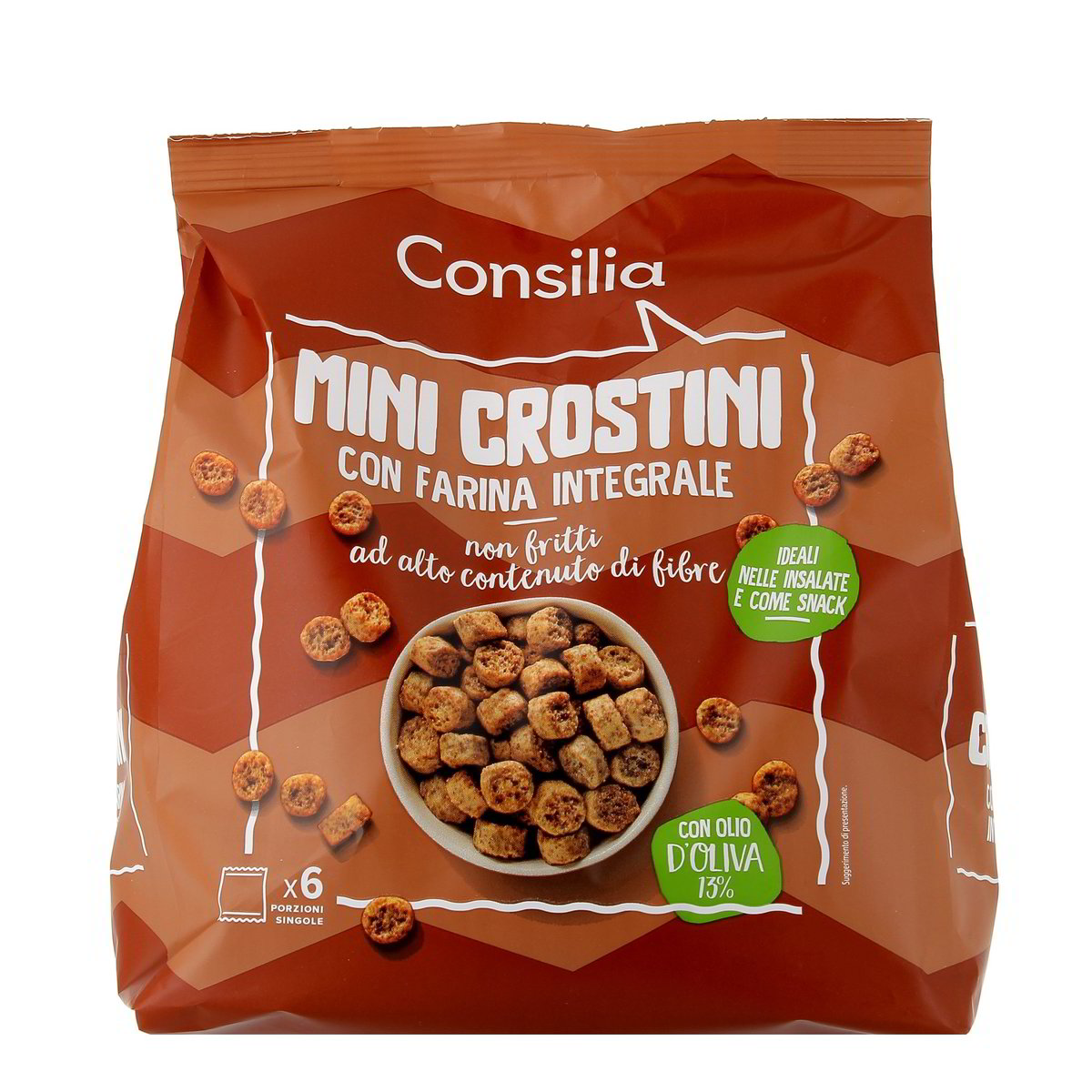 Consilia MINI CROSTINI CON FARINA INTEGRALE x6 168 g