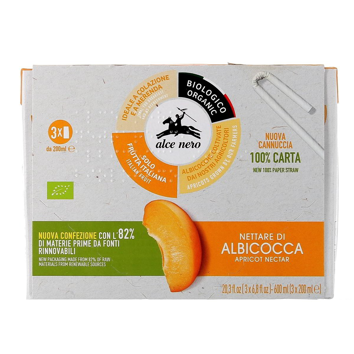 Alce Nero Nettare Di Albicocca Bio 3x200 ml