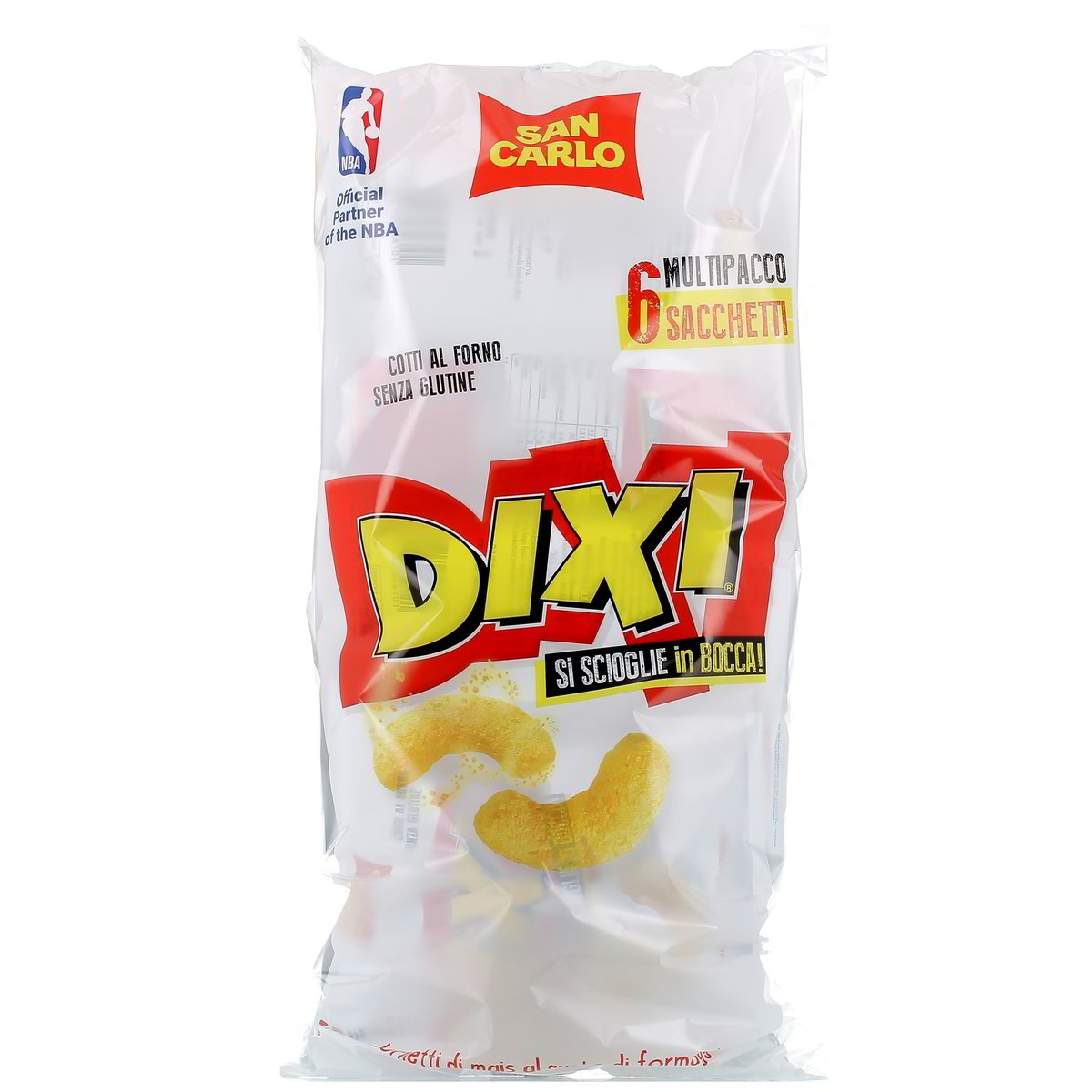 SAN Carlo DIXI CORNETTI DI MAIS AL GUSTO DI FORMAGGIO x6 120 g
