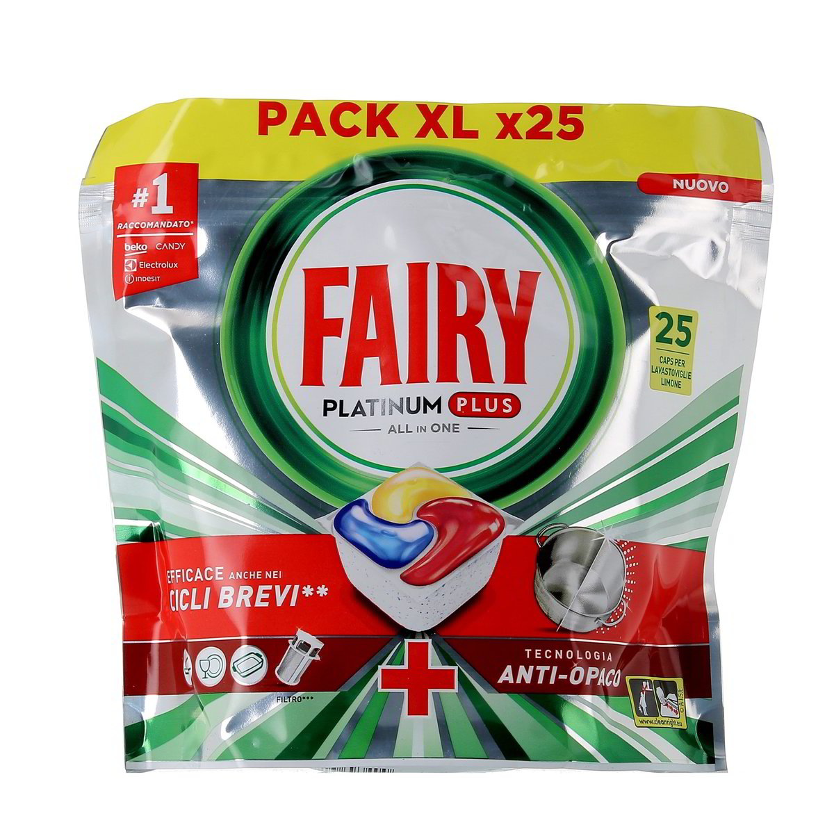 Fairy Caps Platinum Plus All In One Limone Tecnologia Anti-Opaco 25 pezzi