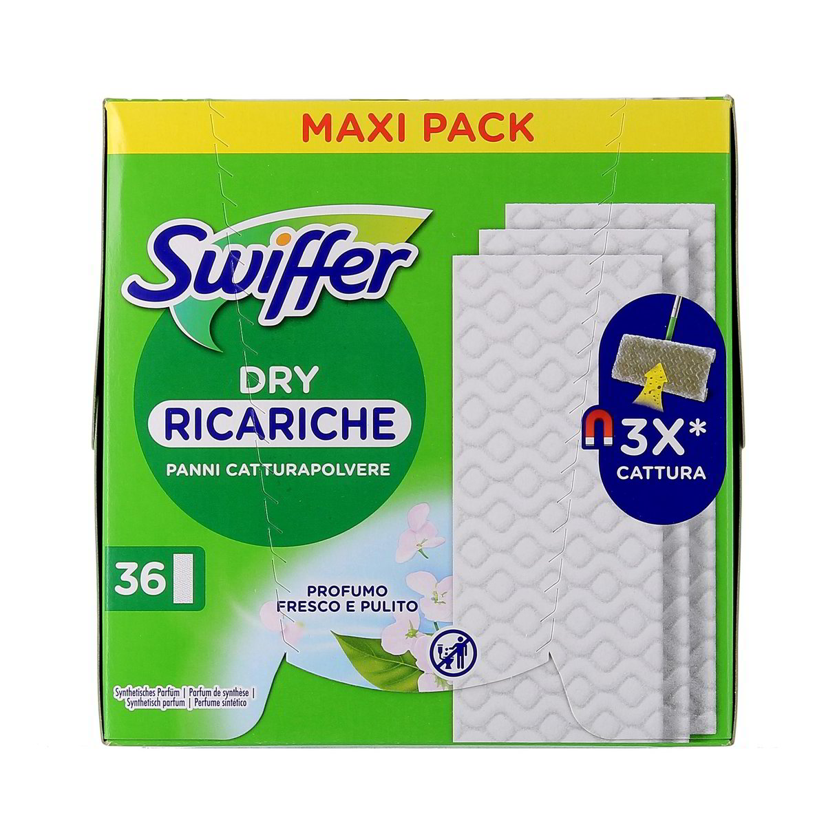 Swiffer Dry Ricariche Panni Catturapolvere 36 pezzi