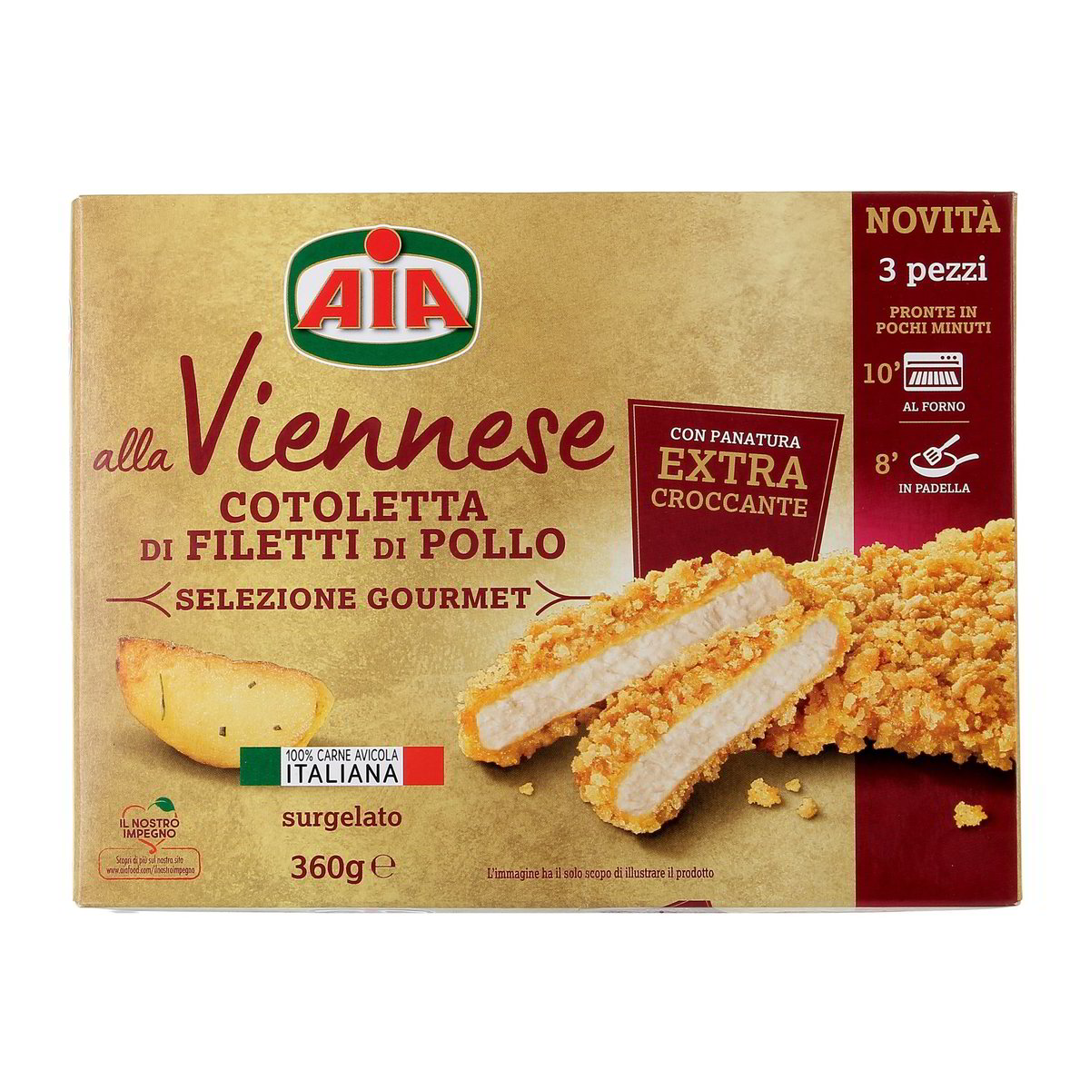 AIA Cotoletta Di Filetti Di Pollo Alla Viennese 360 g