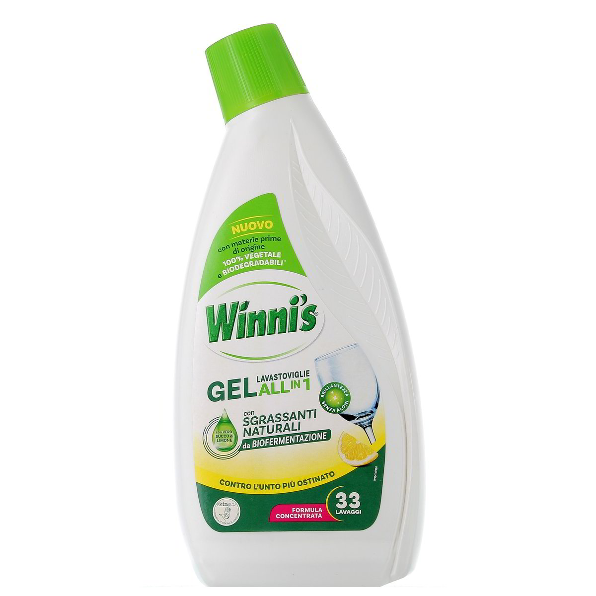 Winni'S Gel Lavastoviglie All In 1 Con Vero Succo Di Limone 561 ml