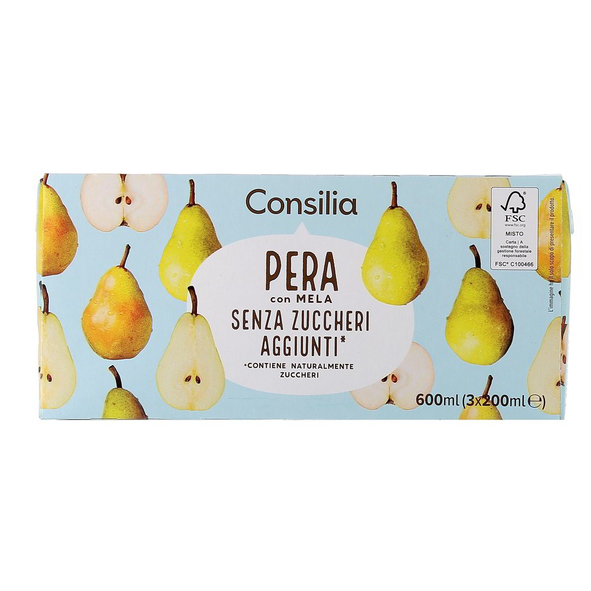 Consilia Pera Con Mela Senaza Zuccheri Aggiunti 3x20 cl