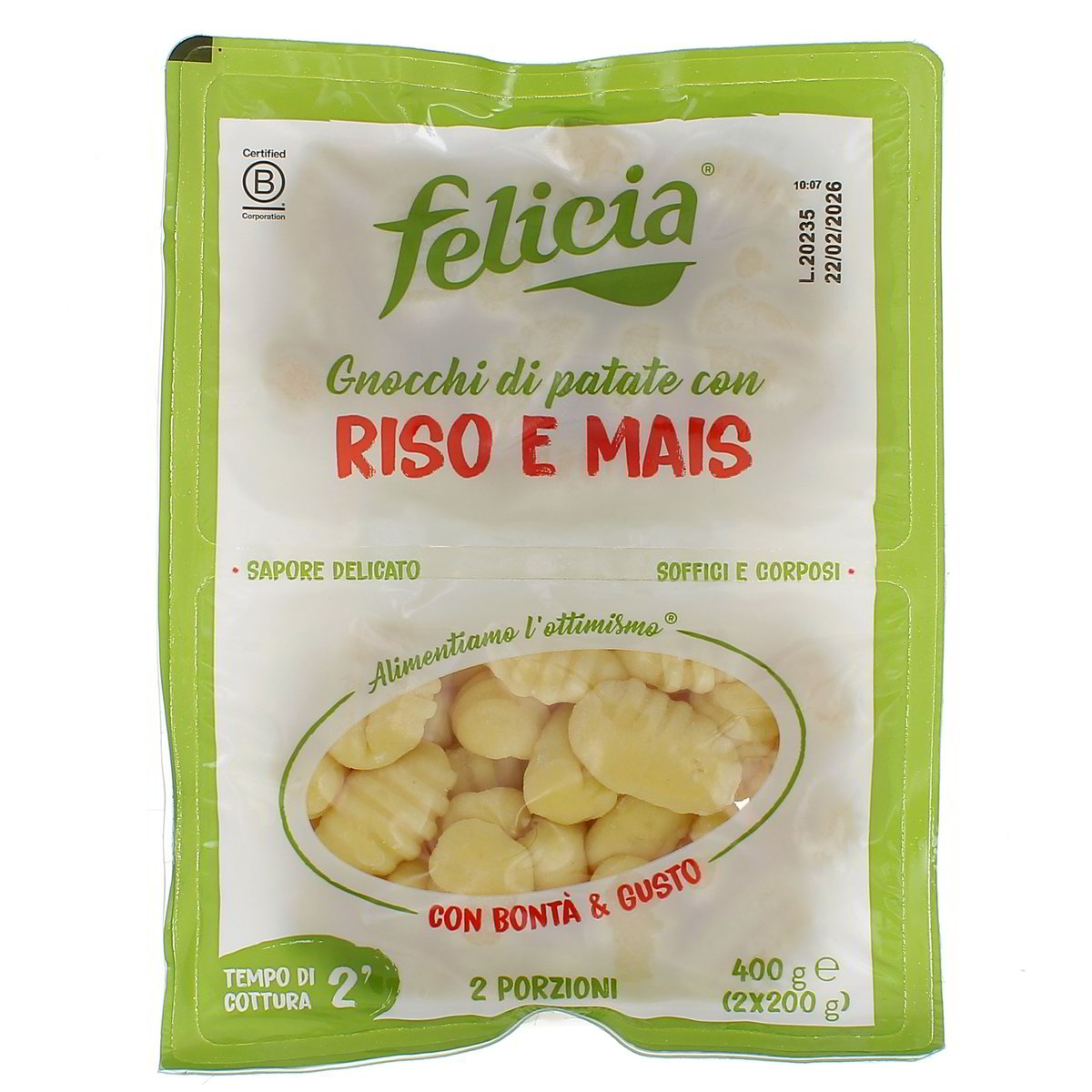 Felicia Gocchi Di Patate Con Riso E Mais 400 g