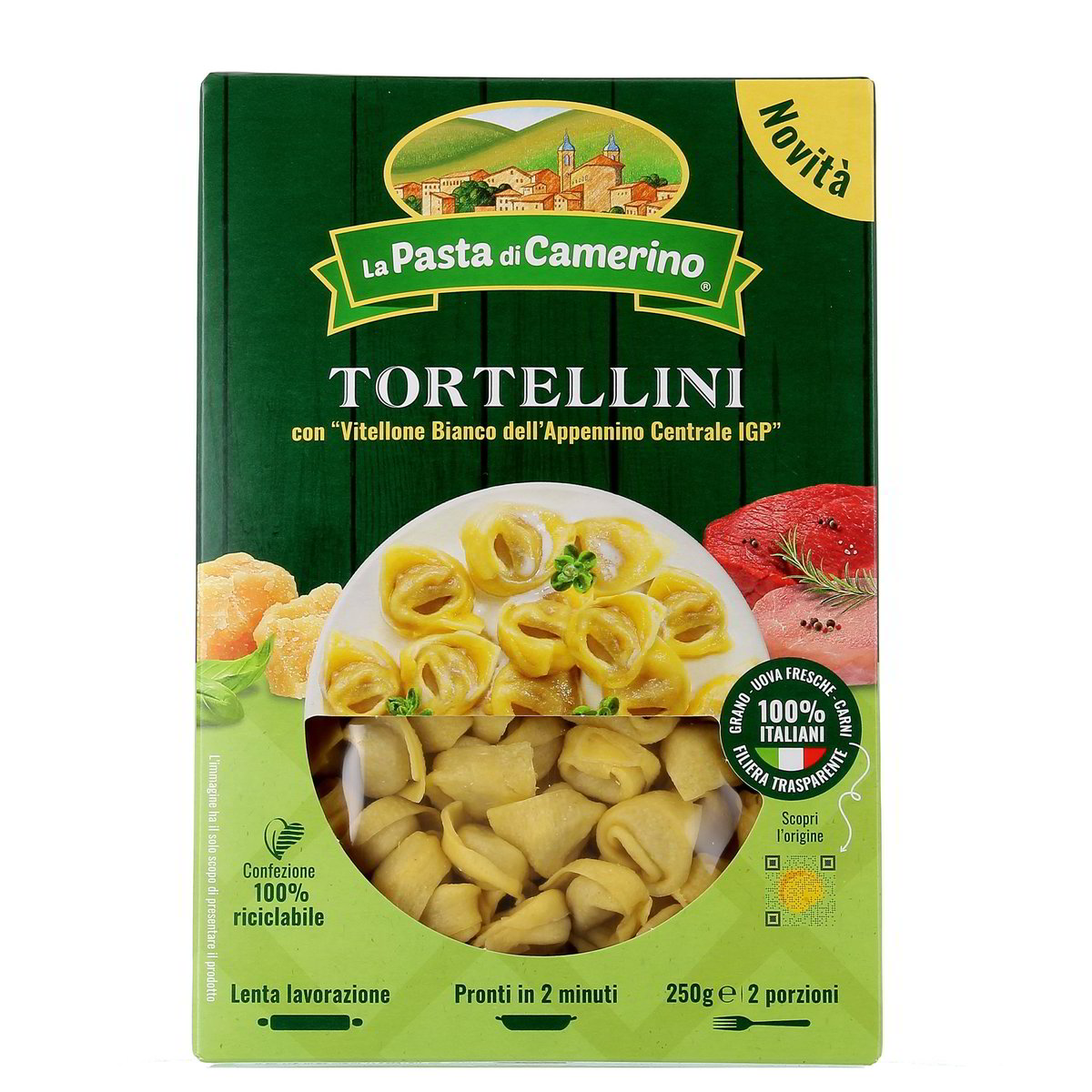 Pasta di Camerino Tortellini Con "Vitellone Bianco Dell'appennino Centrale Igp" 250 g