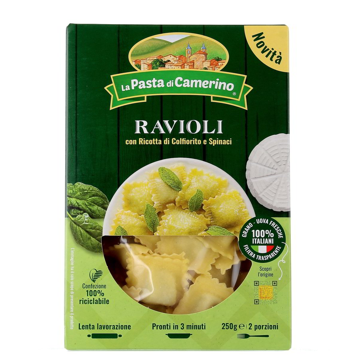 Pasta di Camerino Ravioli Ricotta Di Colfiorito E Spinaci 250 g