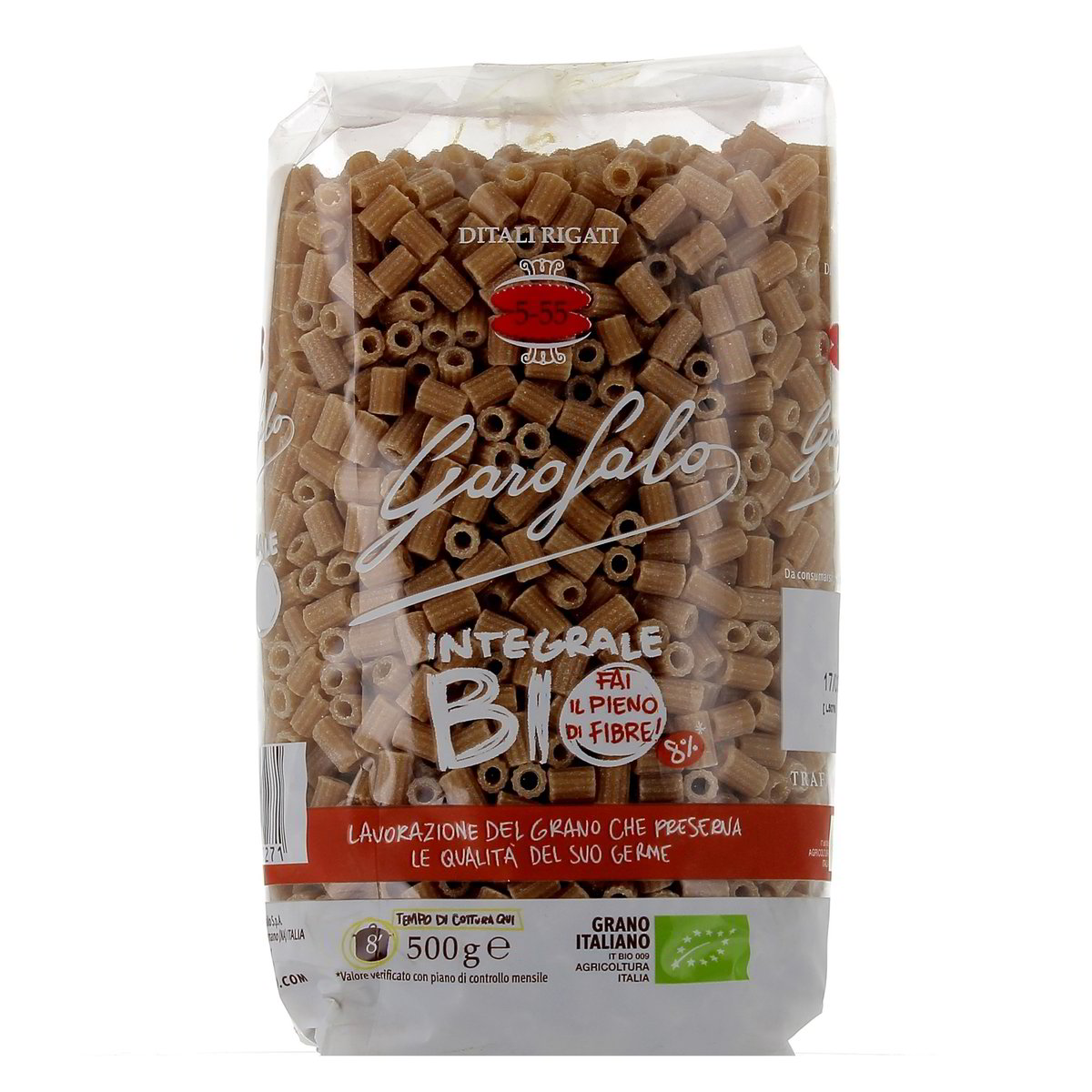 Garofalo Ditalini Rigati N.5-55 Integrali Bio 500 g
