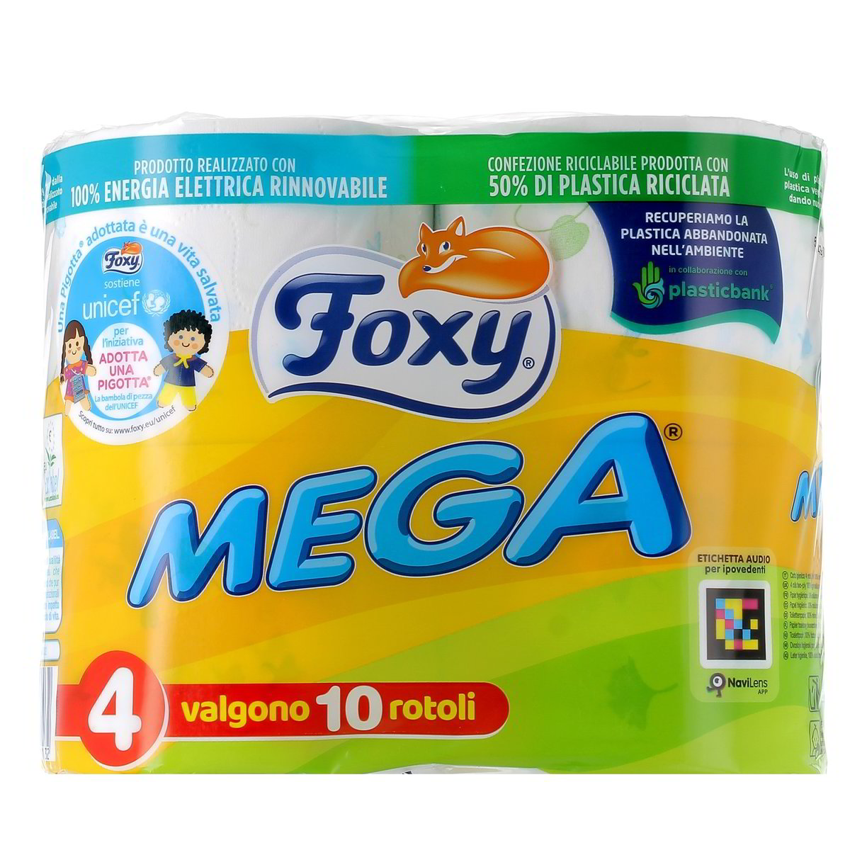 Foxy Carta Igienica Mega 4 rotoli