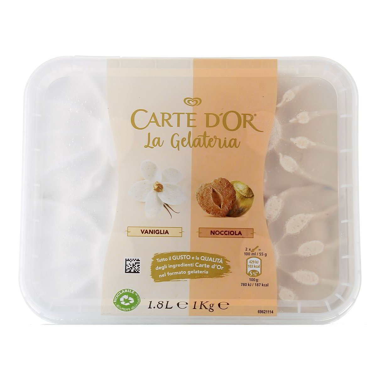 Algida Carte D'or La Gelateria Vaniglia E Nocciola 1 kg