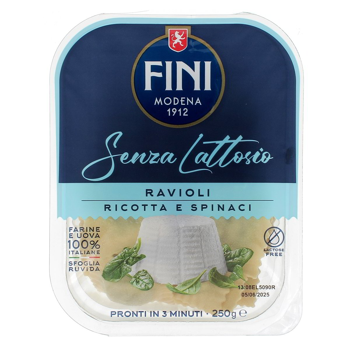Fini Ravioli Ricotta E Spinaci Senza Lattosio 250 g