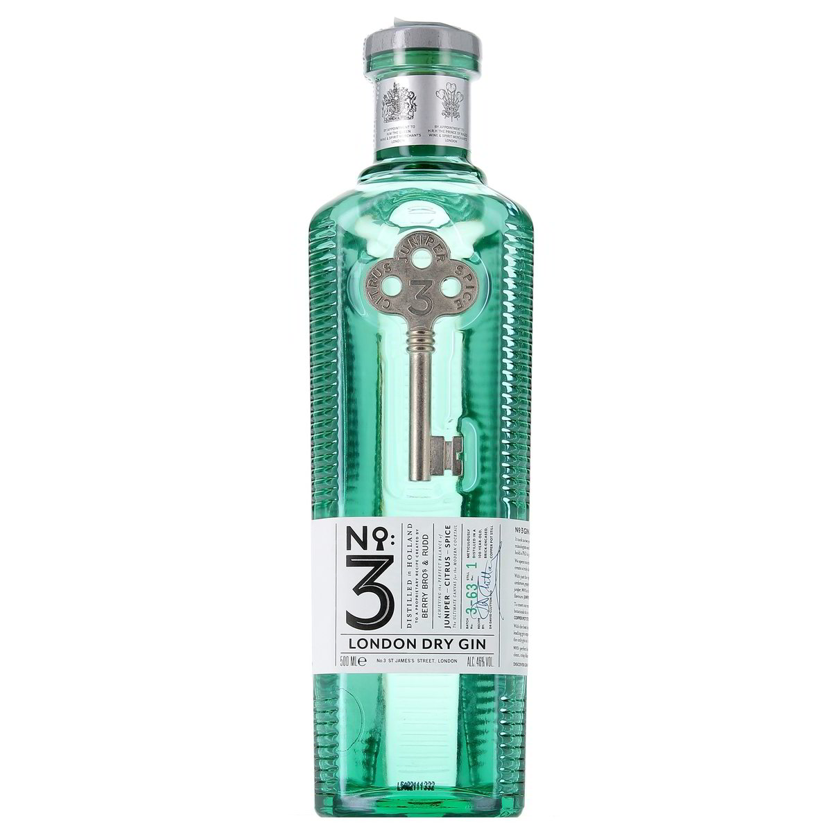 No3 London Dry Gin 50 cl