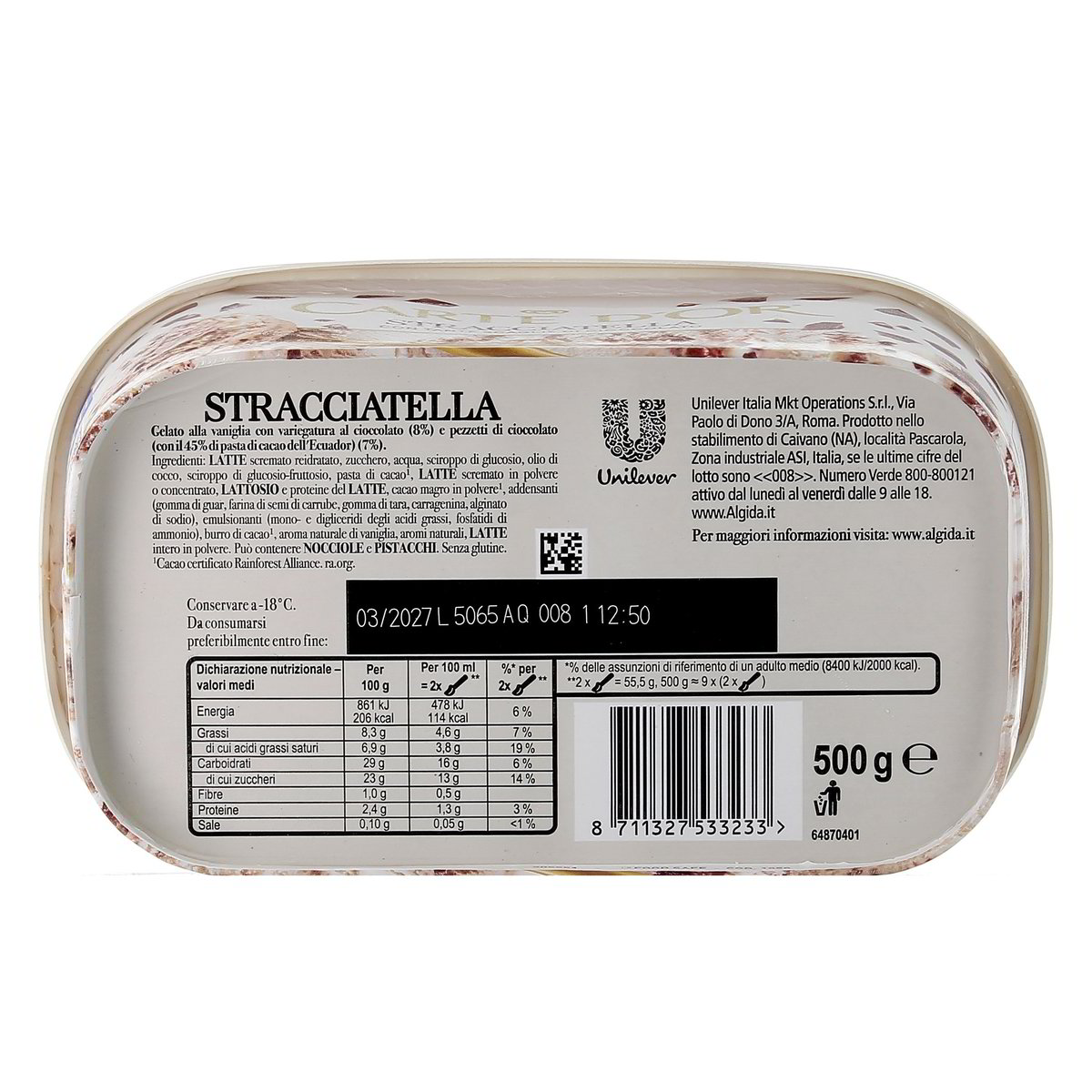 Algida Carte D'or Stracciatella 500 g — immagine 3