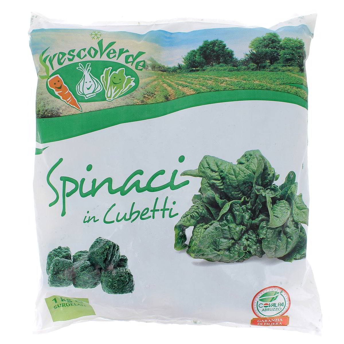 Fresco Verde Spinaci In Cubetti 1 kg