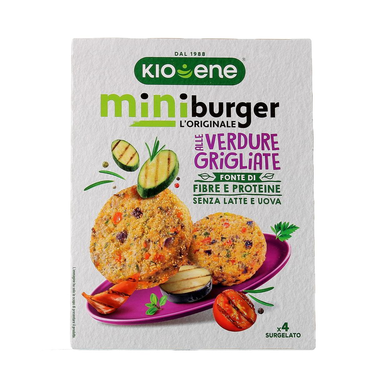 Kioene MINIBURGER L'ORIGINALE ALLE VERDURE GRIGLIATE x4 160 g
